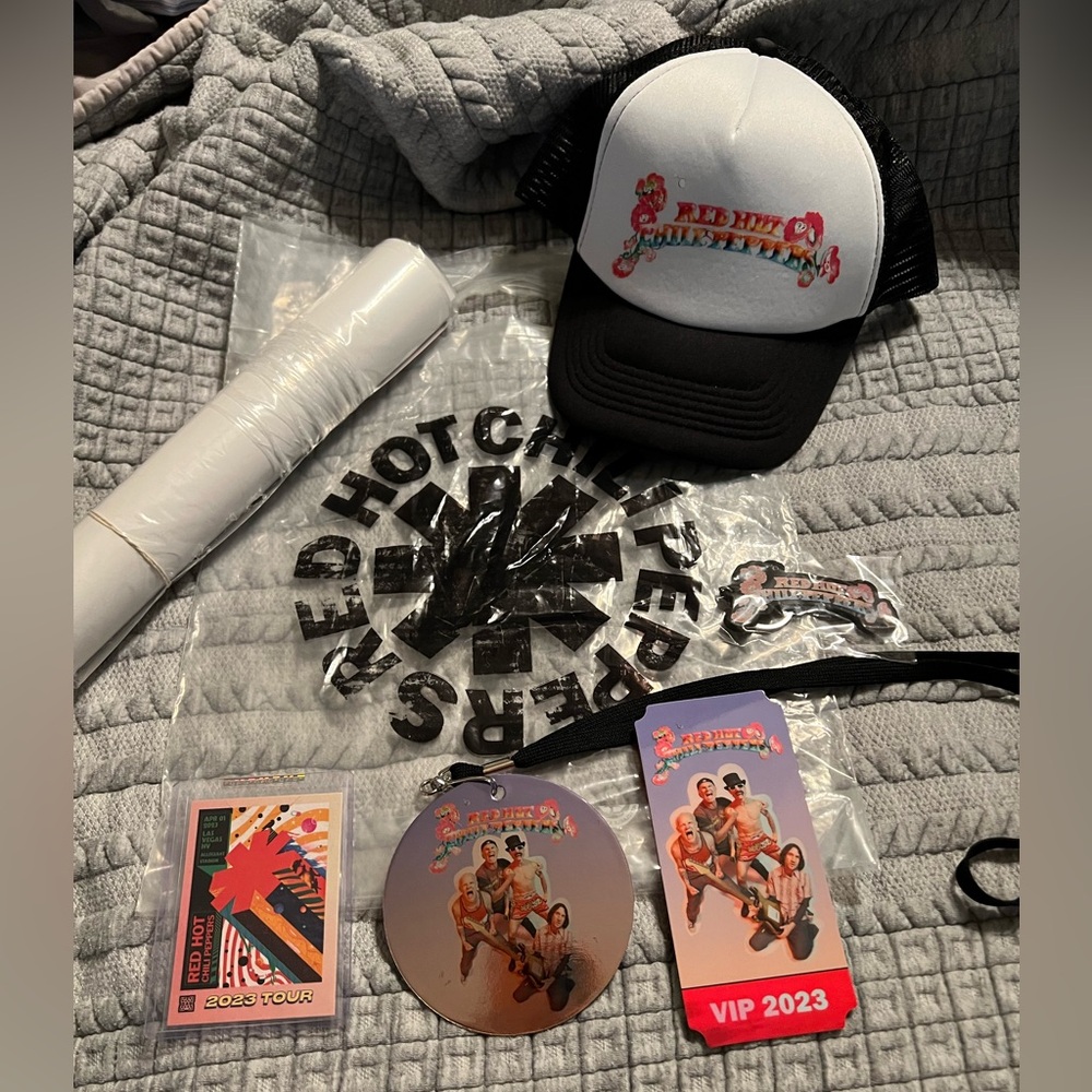 Official Red Hot Chili Peppers VIP Concert Merchandise Package